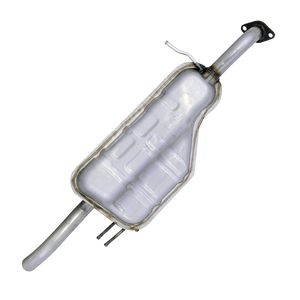 Conjunto de silenciador trasero de tubos de escape, espejo de acero inoxidable pulido para KIA RIO 2007 JB G4ED 287301G100, reparación del sistema - Product Image 2