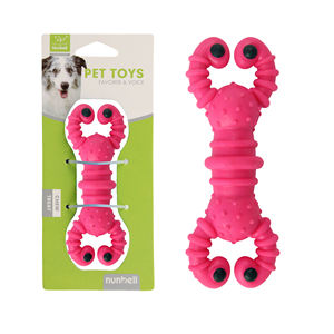 Nunbellpets durevole interattivo cane da masticare giocattolo solido elastico TPR eco-friendly Pet palla esplosivo fiore Pet Pattern resistente al morso - Product Image 3