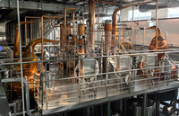 Alambic double cuve DYE 3000L avec pompe et moteur, pour la distillation sécurisée de spiritueux (Whisky, Gin, Alcool Neutre) en cuivre