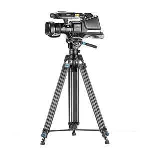 Soporte de trípode resistente 360 Panaroma Trípode de fibra de carbono horizontal Cabeza de fluido giratoria Cámara Trípode Dv - Product Image 6