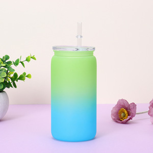 Vente en gros de gobelets en vrac personnalisés transparents de 16oz gobelet à café en paille avec couvercle en forme de bambou gobelets à neige - Product Image 3