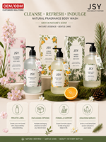 OEM ODM Marque Privée 500ml Gel Douche Parfumé Naturel Fleur Épanouieuse Agrumes Orange Bois d'Ambre Hydratant pour Tous Types de Peau