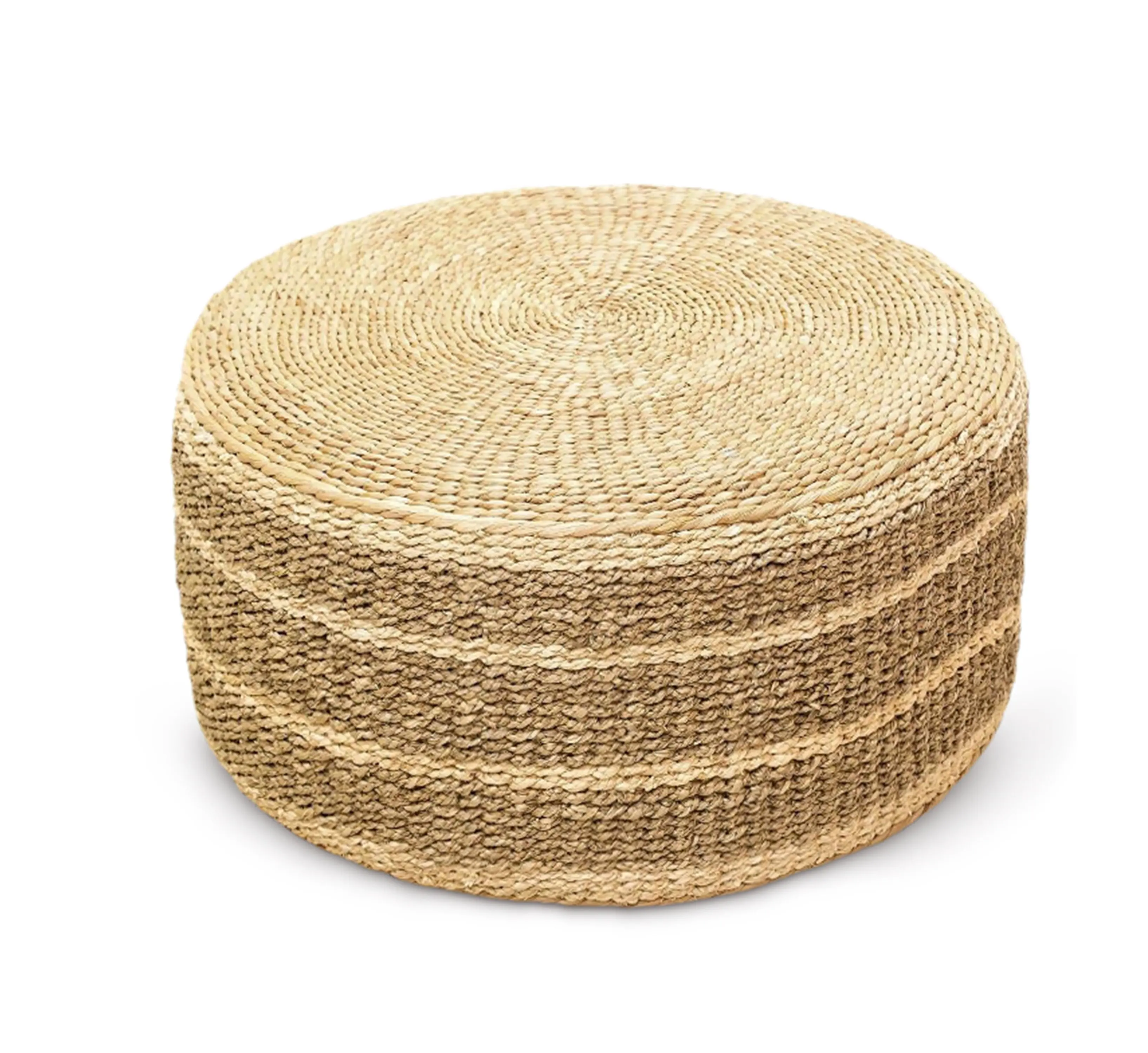 Cheapest Soothing Handmade Pouf Seagrass Straw Flat Seat Floor Cushion Seating And Meditation Stool Made In Vietnam