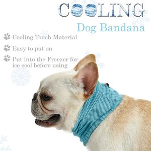 Custom Dog Bandana for Dogs Cats Summer Instant <b>Cooling</b> Soft Polyester Dog Pet Bandana Wholesale Dog Scarf Neck Wrap Dog Bandana - Product Image 4