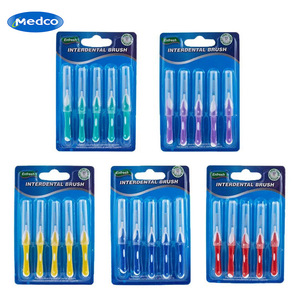 Brosse interdentaire Medco, poils en nylon, manche en plastique, écologique, pour l'hygiène bucco-dentaire des adultes - Product Image 1