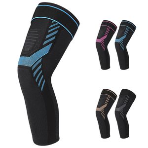 Manchons <span class=keywords><strong>de</strong></span> compression élastiques en Spandex pour genoux, supports longs pour jambes, avec sangles réglables - Product Image 1