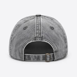T&L Wholesale Custom Logo Embroidered 6-Panel Adjustable Sporty Soft Vintage Washed Cotton Denim Baseball <b>Cap</b> for Men <b>Women</b> - Product Image 4