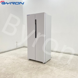 380L Side by Door Fridge With Water Dispenser Ice Maker Mechanical Dual-Temperature White Home Refrigerator Home Fridge - Product Image 2