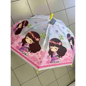 ร่มเด็กขายส่ง, โพลีเอสเตอร์, 8 ซี่โครง, หลังคา PVC, รุ่นกันฝน POE1025 - Product Image 1