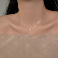Collier pendentif Tour Eiffel en argent 925 pour femme, luxe léger, haut de gamme, élégant, raffiné, chaîne de clavicule