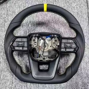 Volante de Cuero Negro para <span class=keywords><strong>Toyota</strong></span> Land Cruiser Serie 79 LC200 LC300 LC250 Prado 150 Hilux 4Runner <span class=keywords><strong>GR</strong></span> 4 Runner - Product Image 6