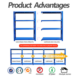 ביצועים גבוהים אור בינוני מחסן מתכוונן/סופרמרקט פלדה מדף/מדפים מדפים - Product Image 5