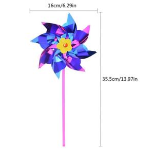 NUEVO Molino de Viento de Plástico, Molinillos Decorativos para Fiestas, Molinillos DIY para Niños, Juguete para Jardín, Decoración para Fiestas en el Césped - Product Image 6