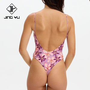 Maiô de Luxo com Estampa Havaiana em Tricô Personalizado em Nylon Reciclado para Mulheres - Product Image 3