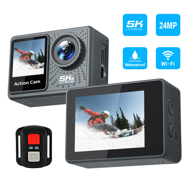 5K Mini Cube Action Camera 30m Waterproof EIS Anti Shake 2.0" Screen TF Card Portable Durable for Cycling Hiking Riding Sports