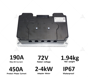 ชุดแปลงมอเตอร์ไซค์ QSMOTOR 205 3000W V3 มอเตอร์ไร้แปรงถ่านแบบติดล้อคู่ พร้อมคอนโทรลเลอร์ ND72450 72V 80กม./ชม. - Product Image 2