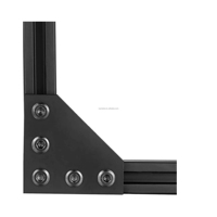 Plaque de support d'angle en forme de L anodisée en profilé d'aluminium 2020, adaptée au cadre d'imprimante 3D en profilé d'aluminium de la série 2020