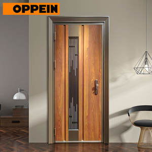 OPPEIN <span class=keywords><strong>Prix</strong></span> <span class=keywords><strong>d</strong></span>'usine Porte <span class=keywords><strong>de</strong></span> <span class=keywords><strong>sécurité</strong></span> en acier forgé Entrée résidentielle finie pour application <span class=keywords><strong>de</strong></span> villa - Product Image 5