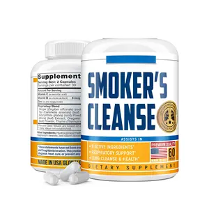 Smoker's Cleanse Quit Smoking Aid Respiratory Support Lung Cleanse And Detox For Smokers All-Natural Lung Support Supplement