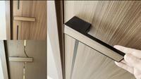 Puerta Interior de Polímero con Acabado Moderno Senji para Dormitorio, Habitación de Invitados, Cocina, Apartamento - Tamaño y Grosor Personalizables, Garantía de 3 Años