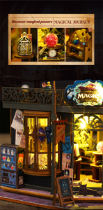 Vente en gros de maisons miniatures magiques assemblées à la main, puzzle en bois 3D, ornement artisanal fantastique créatif, cadeau personnalisé pour la décoration de la maison - Product Image 6