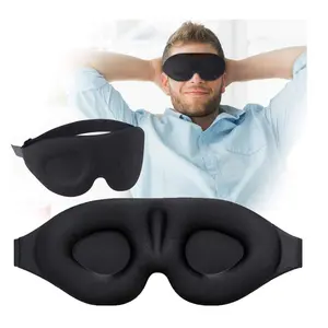 Hot Selling Shading Light Slaap Oogmasker Eyeshade Voor Slaapbedekking Rust 3d Blackout Zacht Comfortabel Vrij Verstelbaar Reizen