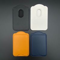 Dompet Magsafe Kulit PU Tahan Lama Magnet Hisap Kuat untuk Ponsel iOS Android Menampung 3 Kartu dengan Aman Kartu Bisnis Pemblokir RFID