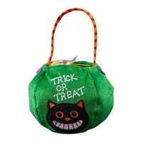 Sac à bonbons d'Halloween de style européen, motif citrouille, sac cadeau décoratif pour la maternelle, accessoire de décoration de fête