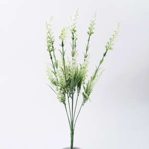 卸売21束人工ラベンダー造花プラスチック植物、家庭用、結婚式、庭、ポーチ、窓辺、屋外の花DIY用 - Product Image 6