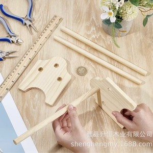 Mini Wooden Pliers <b>Holder</b> Solid Wood <b>Tool</b> Storage Rack For Jewelry Making Organizing Frame Pine Wood Color - Product Image 4