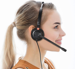 Auriculares USB con Micrófono para <span class=keywords><strong>Call</strong></span> <span class=keywords><strong>Center</strong></span>, Control por Cable, Auriculares Telefónicos, Venta <span class=keywords><strong>al</strong></span> Por Mayor - Product Image 3