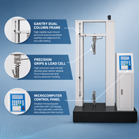 Máquina de Ensayo Universal con Microcomputadora, Máquina de Ensayo de Tracción con Estructura de Pórtico y Celda de Carga para Pruebas de Metales, Caucho y Plásticos