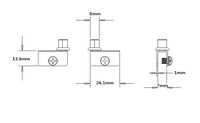 Charnières pivotantes en acier inoxydable chromé pour portes vitrées, fermeture amortie, angle d'ouverture réglable à 180°, paire de quincaillerie pour meubles de maison moderne