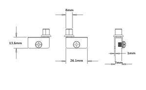 स्टेनलेस स्टील ग्लास दरवाजा पिवट आधुनिक घरेलू हार्डवेयर के लिए नरम करीबी फर्नीचर फिटिंग फिटिंग - Product Image 4