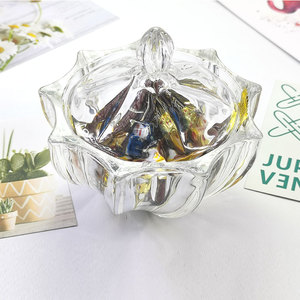 Best-vendita di <span class=keywords><strong>Zucchero</strong></span> di <span class=keywords><strong>Vetro</strong></span> di Stoccaggio Vaso di fiori Vaso Piedistallo di <span class=keywords><strong>Vetro</strong></span> di Cristallo Della Caramella Vasetti - Product Image 1