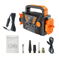Gonfleur de pneus numérique portable 12V avec écran LCD et arrêt automatique pour voiture, moto, vélo