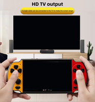 Console de jeu vidéo portable Factory X7 Plus, écran 5,1 pouces, lecteur de jeux rétro classique, joystick, cadeau d'anniversaire pour enfants