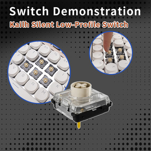 Teclado mecánico retroiluminado LED intercambiable en caliente de modo triple de 108 teclas de la marca <span class=keywords><strong>Kailh</strong></span>, nuevo producto con características silenciosas y de bajo perfil - Product Image 5