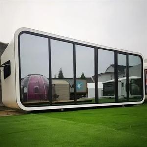 Suite esquinera Prefab Apple Cabin Habitación de hotel con balcón privado y <span class=keywords><strong>vistas</strong></span> impresionantes para Resort de lujo y Mountain Lodge - Product Image 5