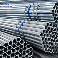 Tubo de Acero Galvanizado de Gran Diámetro, Redondo, de 90 mm a 200 mm, Tubo GI para Construcción y Estructuras
