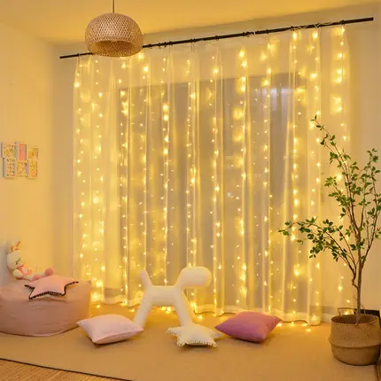 150/240/300 LED String Fairy Curtain Lights Indoor/Outdoor Christmas Decorations Garden Party Wedding 220V