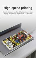 Mini imprimante UV A4 A5 XP600 F1080 CMYK Blanc Win10 Imprimante à encre UV pour coque de téléphone 3C Autocollant de peau arrière 3D Machine d'impression UV