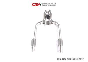 Silenciador con válvulas para coche Benz, puntas de escape con sonido activo SUS304 o titanio Catback para modelo AMG S63 4,0 T V8, año 2018 - Product Image 2
