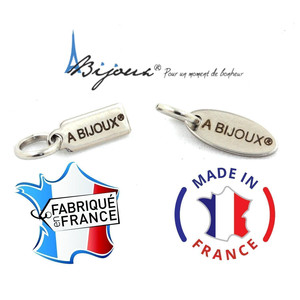 Pulsera de cuentas de cuarzo agrietado de Brasil + hematita + madera de 8 mm. Hecho en Francia - Product Image 1