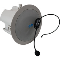 Microphone sans fil portable 2,4 GHz pour mosquée, école, hôtel, magasin, salle de réunion, guide touristique, haut-parleur mural ou de plafond intérieur/extérieur