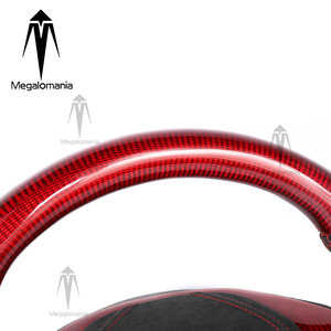 Volante Deportivo Perforado de Fibra de Carbono, Duradero, Compatible con <span class=keywords><strong>Maserati</strong></span> Grecale, <span class=keywords><strong>Levante</strong></span>, Ghibli, Quattroporte, GranCabrio, GranTurismo - Product Image 4