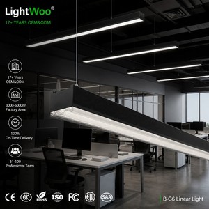 Éclairage de bureau, lampe à bande, lampe linéaire suspendue, éclairage linéaire architectural <span class=keywords><strong>pour</strong></span> <span class=keywords><strong>plafond</strong></span> de bâtiment intérieur - Product Image 1