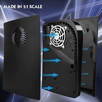 Panneaux de remplacement pour playstation 5, nouvelle coque rigide, avec fenêtre, housse de protection pour Console PS5