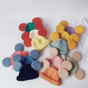Chapeau tricoté pour enfants, Logo personnalisé, coréen, mignon <span class=keywords><strong>Mickey</strong></span>, grande oreille, laine, <span class=keywords><strong>bonnet</strong></span> à bride, chapeau d'hiver pour enfants - Product Image 2