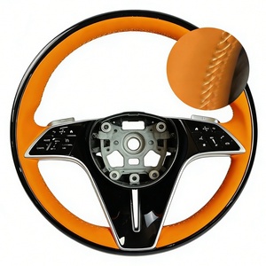 Volante in legno a 3 razze stile Thong per Mercedes Classe E, Classe S, Classe C, GLC, GLE, ML, CLS, X253, E350, C300, 211, <span class=keywords><strong>S205</strong></span> - Product Image 5
